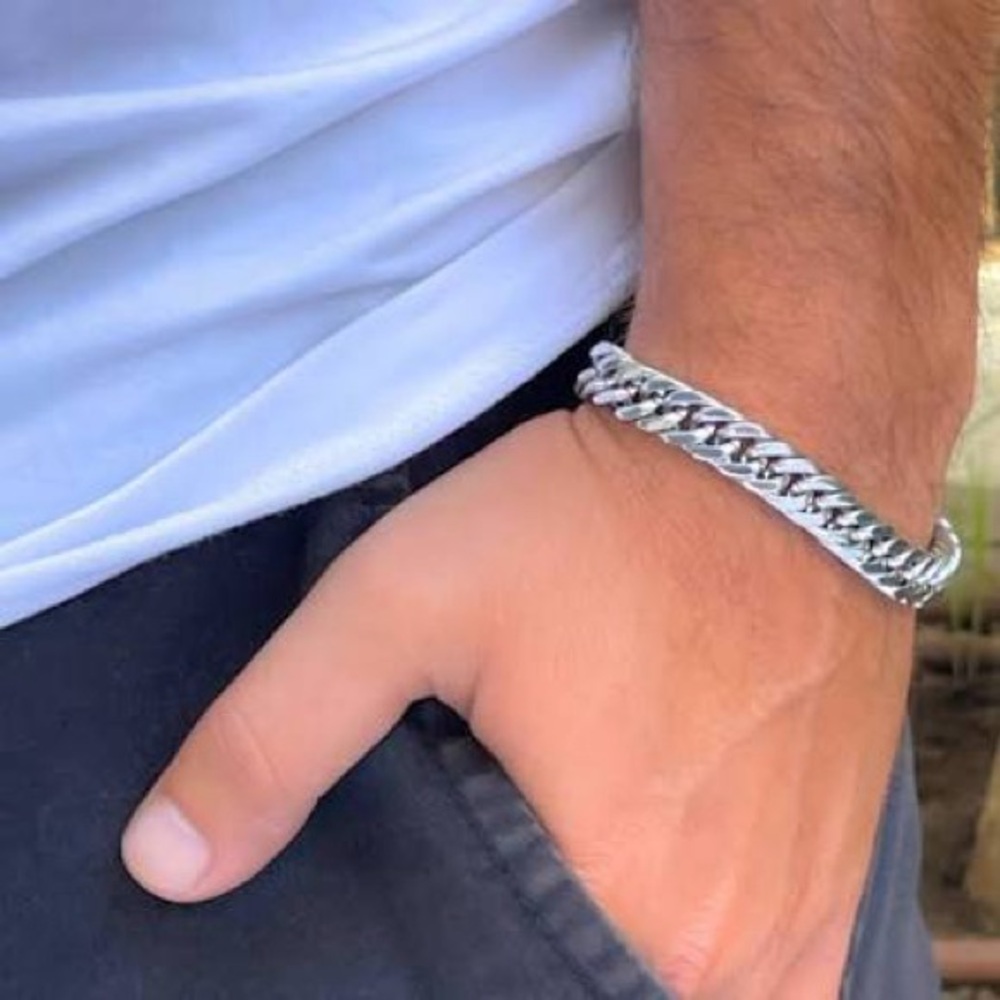 Classic Men’s Silver Cuban Link Bracelet